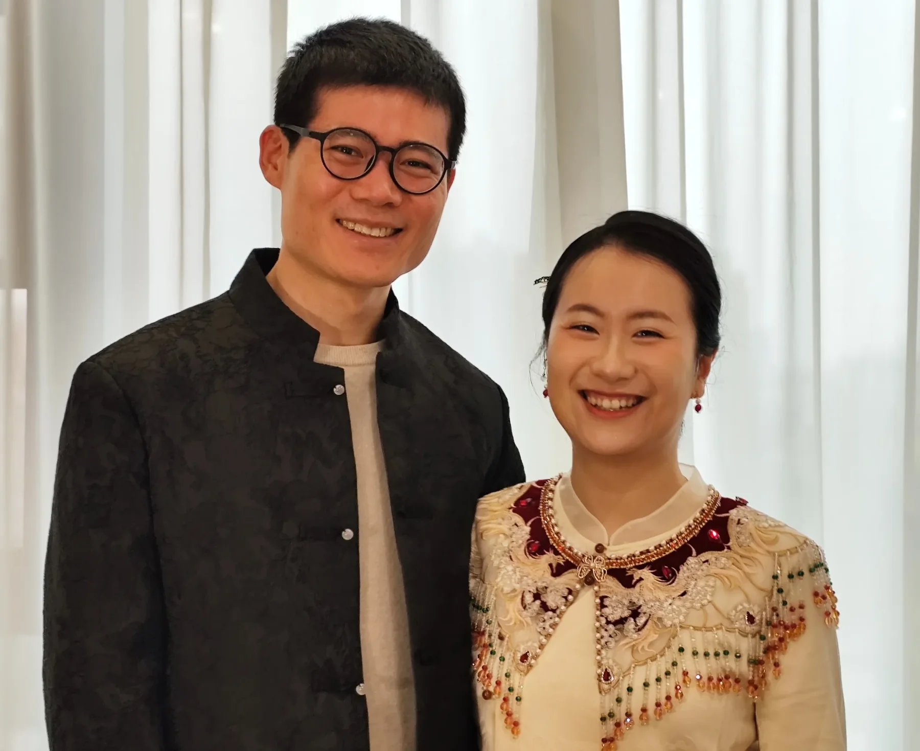 Erge and Long at their official parental meeting