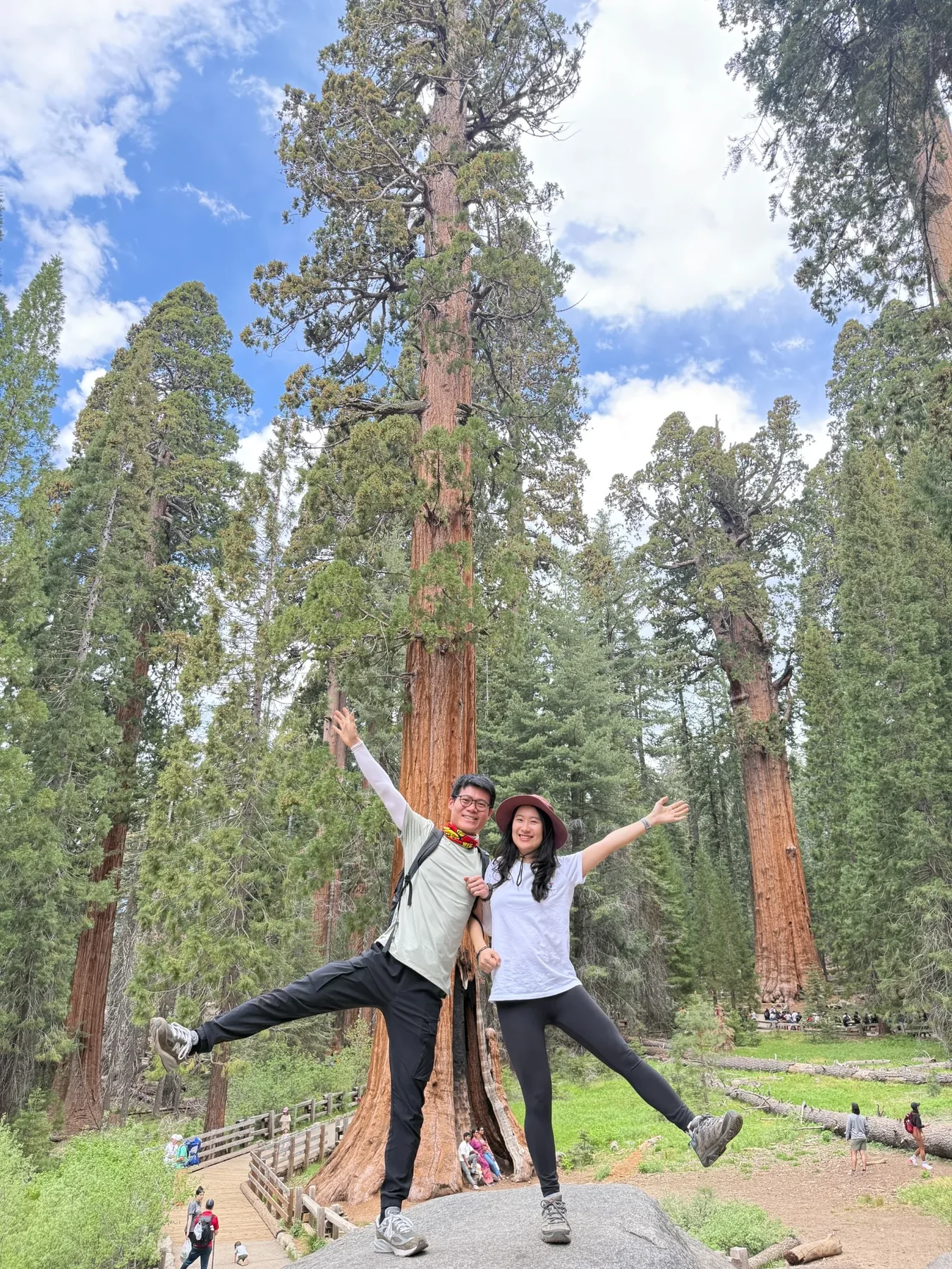 Erge and Long enjoying Yosemite