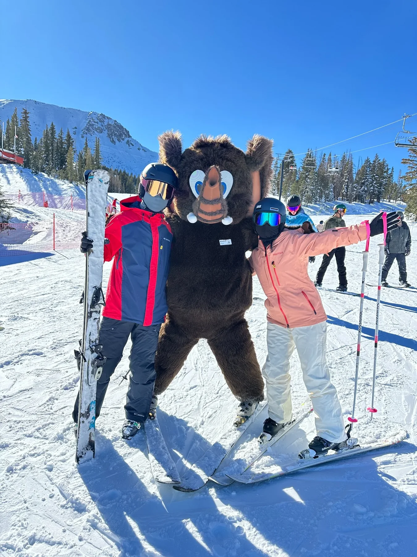 Erge and Long skiing